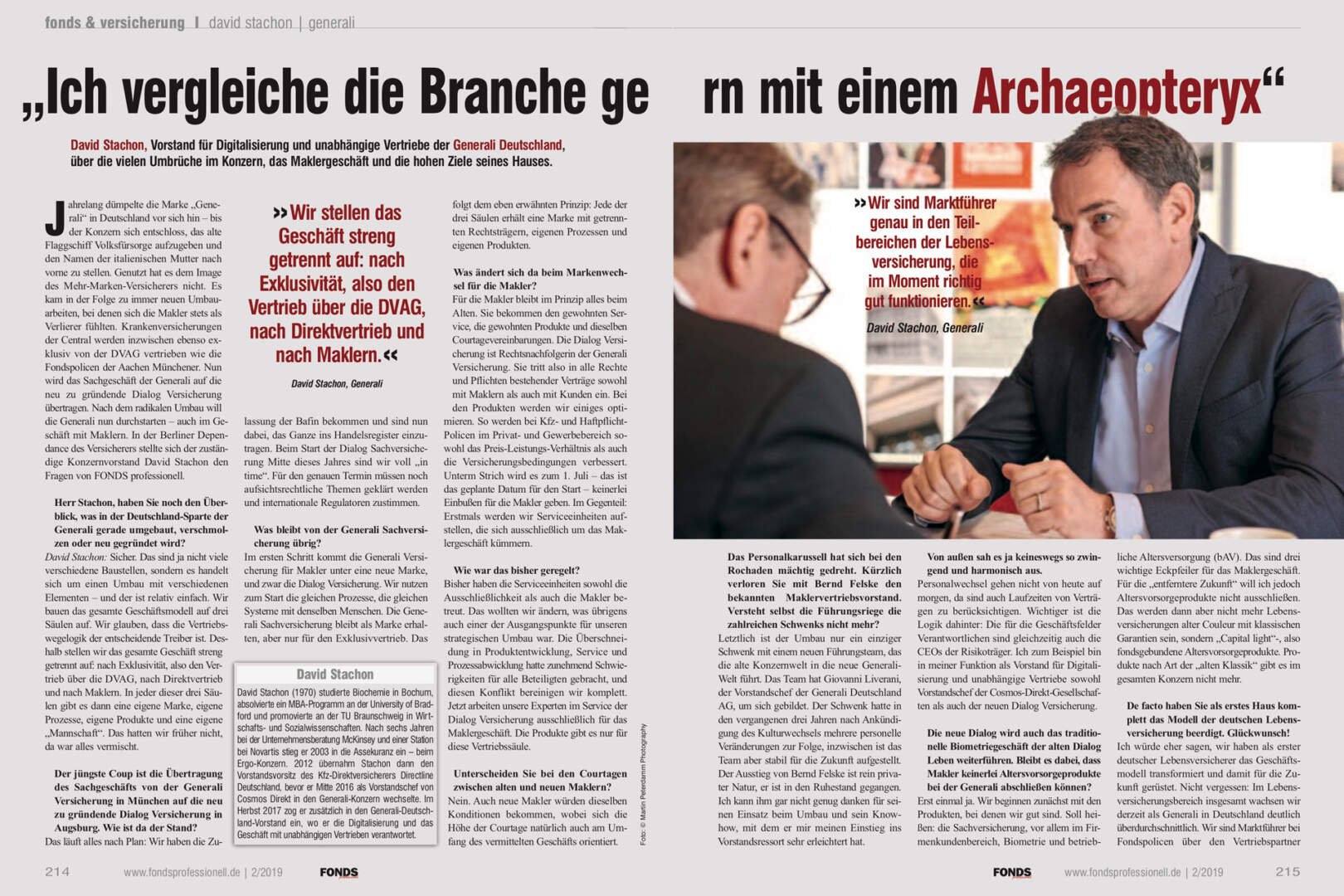David Stachon, David Stachon Vorstand Generali Deutschland interview, Martin Peterdamm Photography