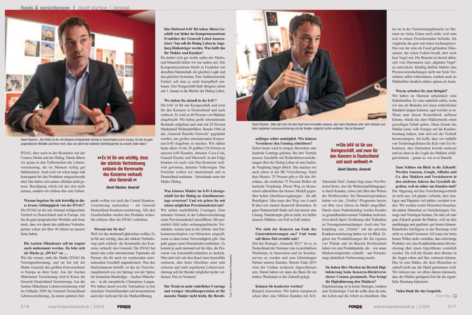 David Stachon, David Stachon Vorstand Generali Deutschland interview, Martin Peterdamm Photography